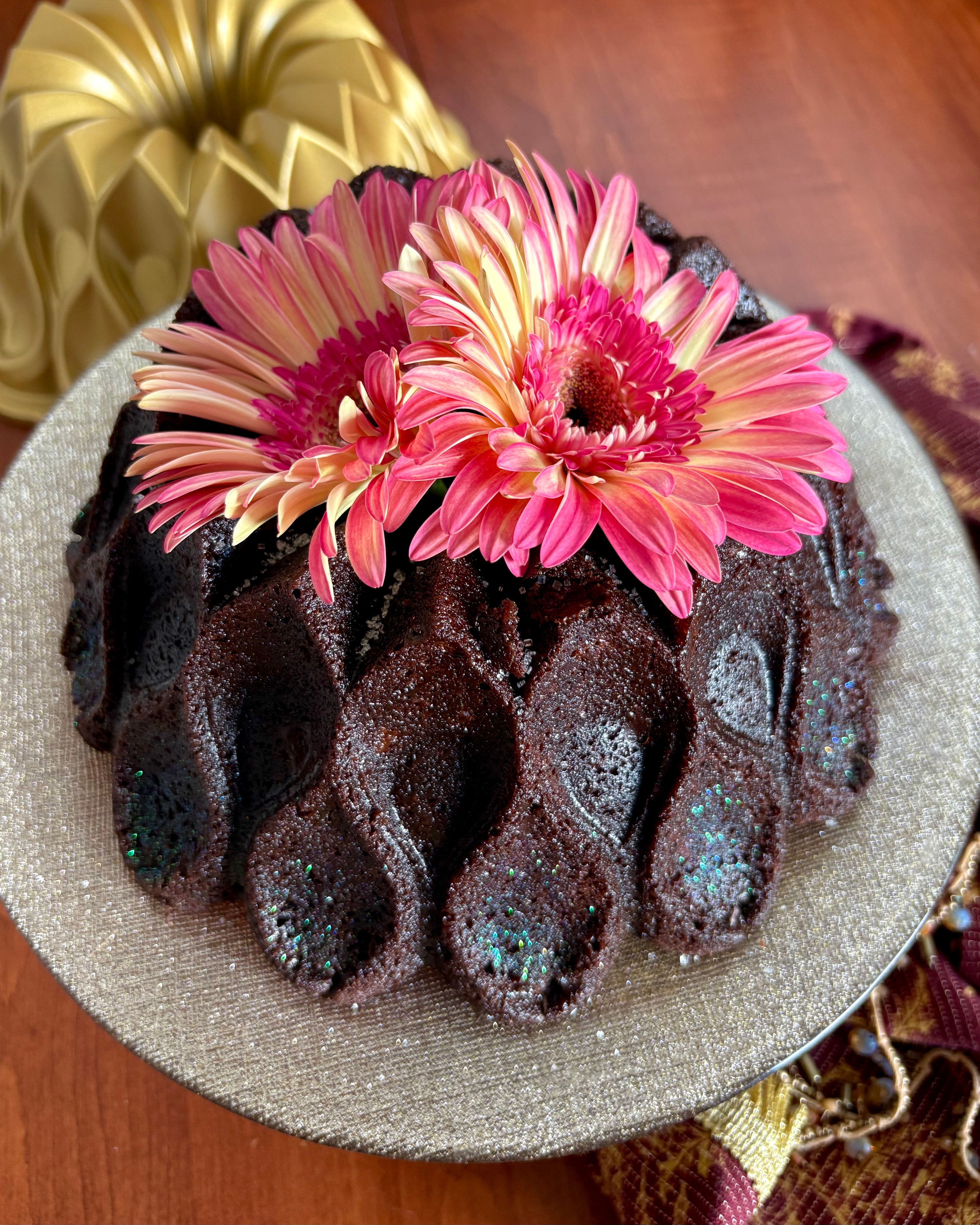 Constellation Cake — Chocolate, Chili, Orange, Grand Marnier, Swiss Meringue Buttercream